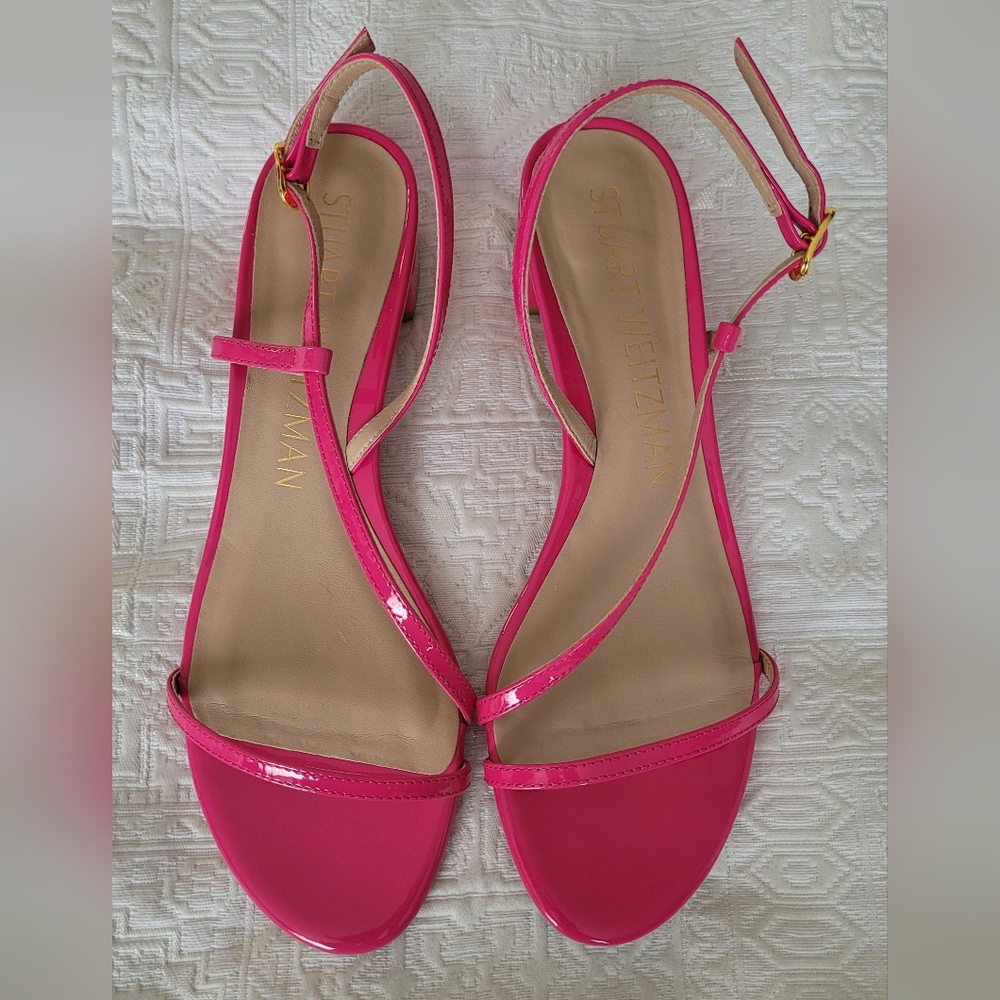 Stuart Weitzman Patent Leather Sandals